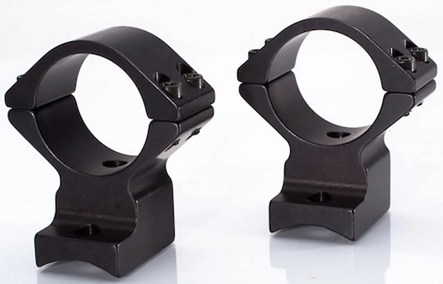 Talley 940000 Scope Mount/Ring Combo  Black Anodized Aluminum 1" Tube A-Bolt/A-Bolt II Medium Rings 0 MOA