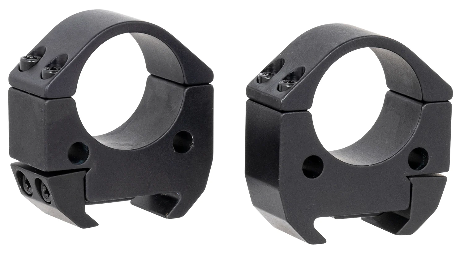 Talley TMS10M Modern Sporting Black Anodized Aluminum 1" Tube Medium Picatinny Rail 0 MOA