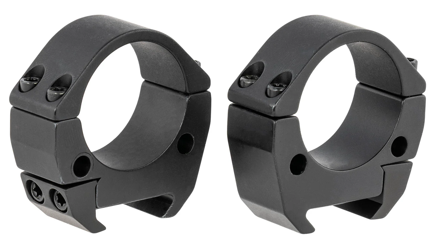 Talley TMS30L Modern Sporting  Black Anodized Aluminum 30mm Tube Low Picatinny Rail 0 MOA