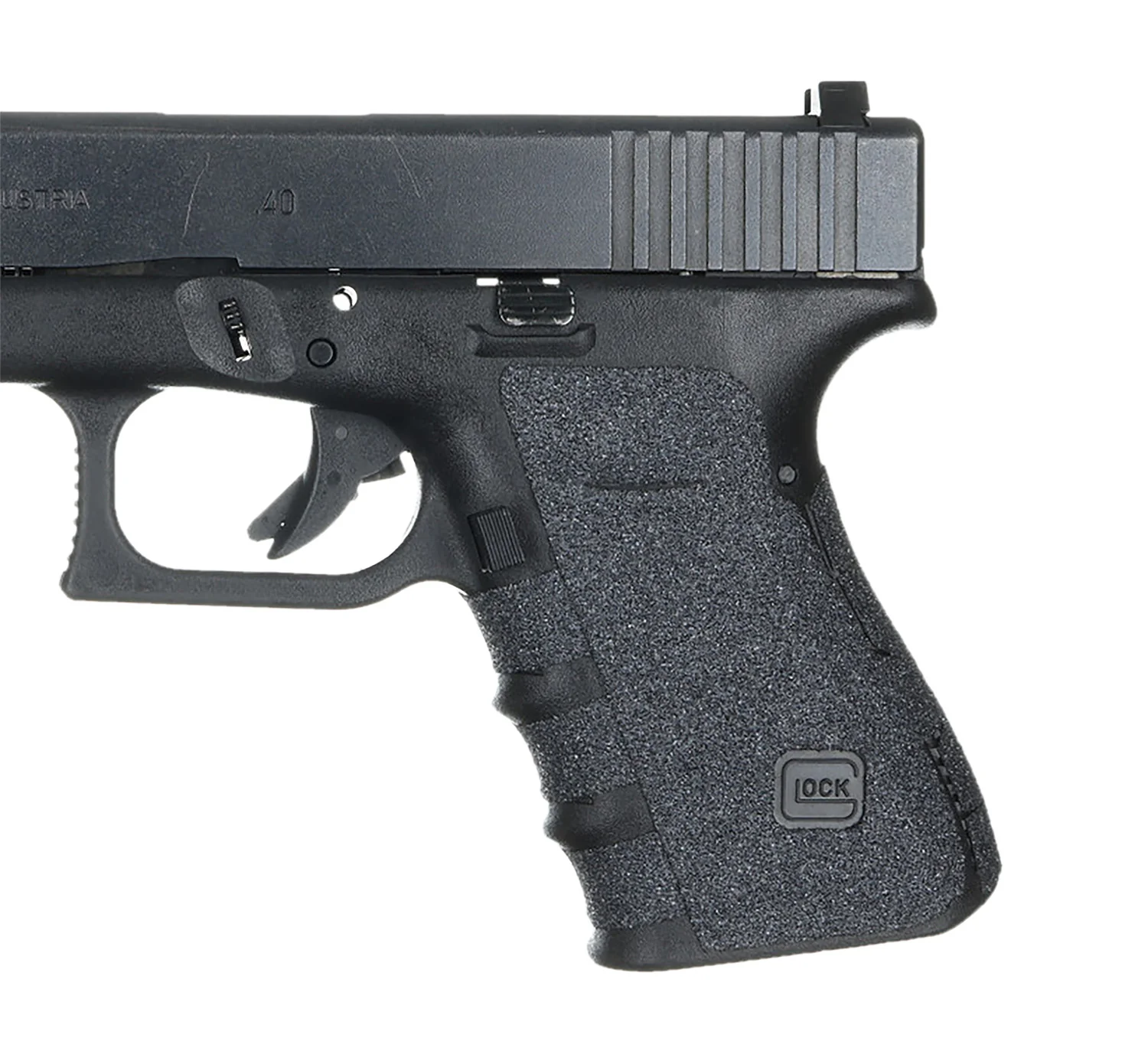 Talon Grips 110G Adhesive Grip  Compatible w/Glock 19/23/25/32/38 Gen4 w/No Backstrap, Black Textured Granulate