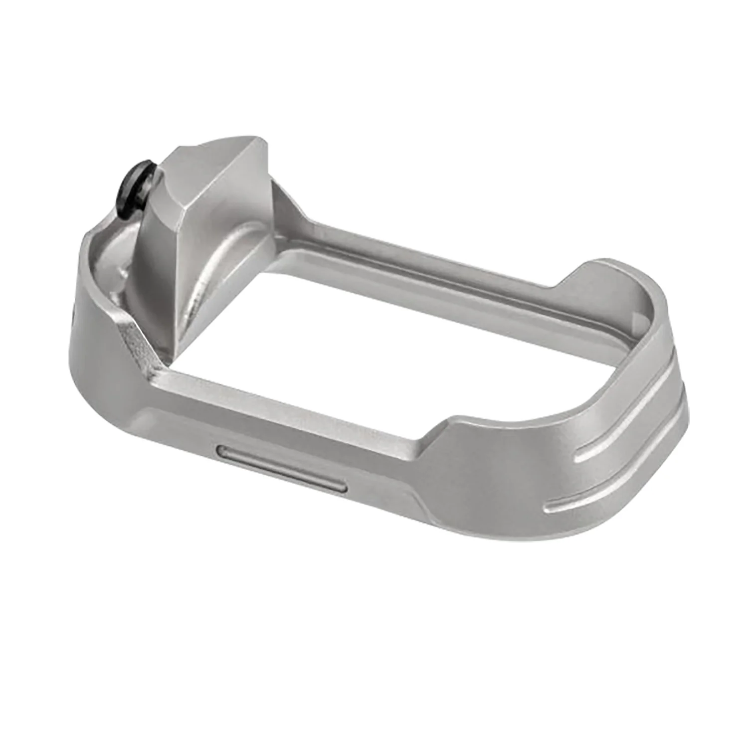 Tyrant CNC TDG17MWG3GREYBLACKSCRE  Magwell Fits Glock 17 Gen 3 Grey Aluminum