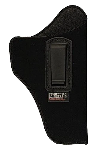 Uncle Mike's 76021 Inside The Pants Holster IWB Size 02 Black Suede Like Belt Clip Fits Med/Intermediate DA Revolver Fits 4" Barrel Right Hand