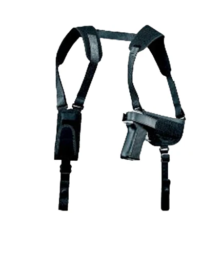 Uncle Mike's 77000 Pro-Pak Horizontal Shoulder Holster Shoulder Size 0 Black Nylon Harness Fits Sm/Med DA Revolver Fits 2-3" Barrel Right Hand