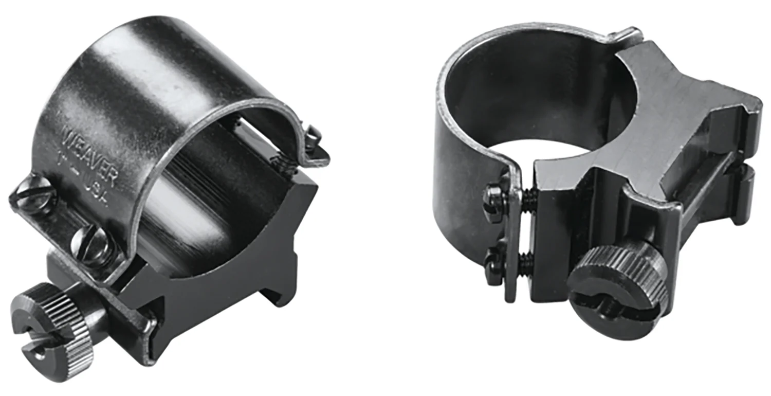 Weaver Mounts 49161 Sure Grip Detachable Rings Black 1" High