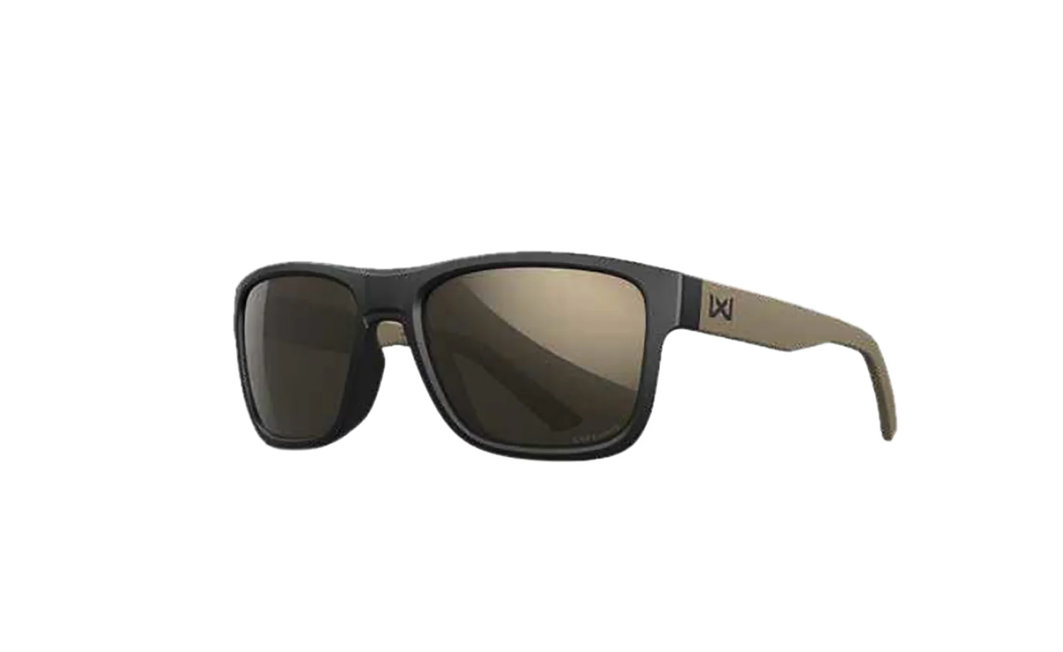 Wiley X AC6OVN14 Ovation  Tungsten Mirror Lens Polycarbonate Matte Black w/ Tan Frame